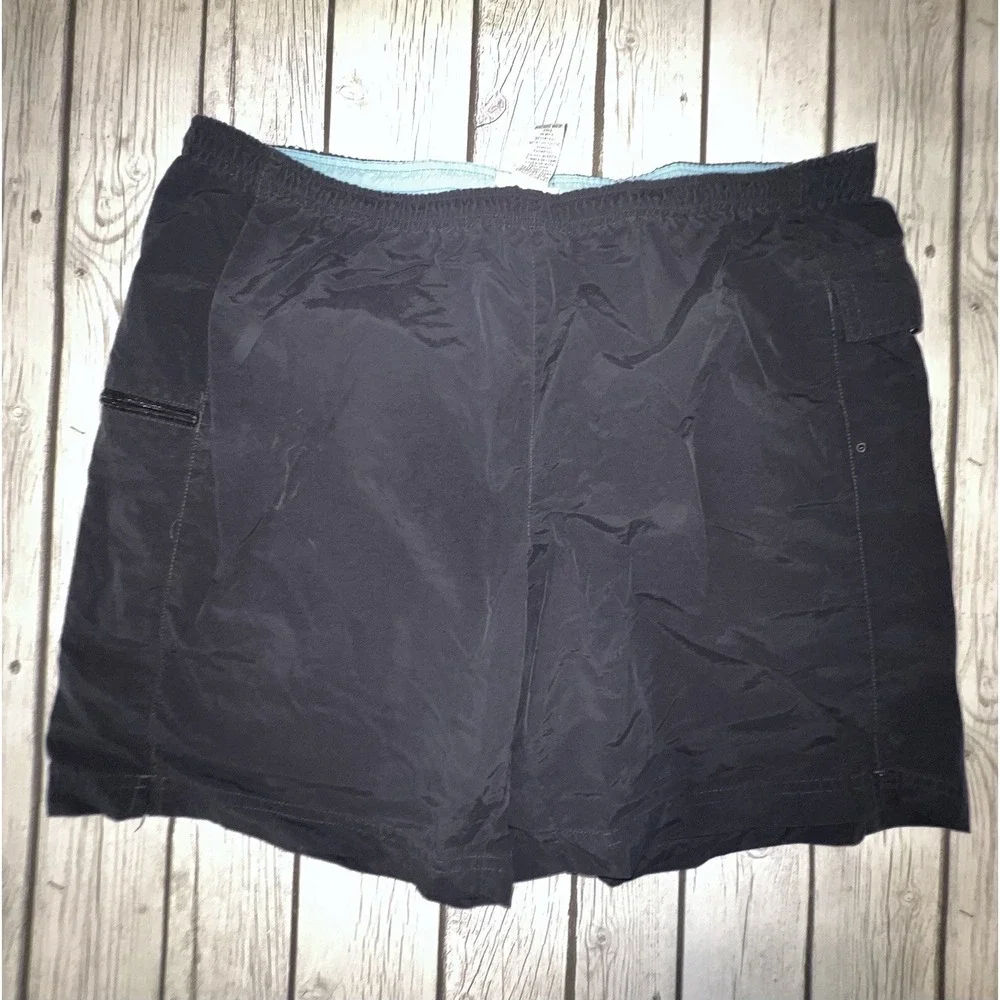 Vtg Sahalie Black Swim Shorts Bathing Suit Trunks Board Shorts  Men's Large